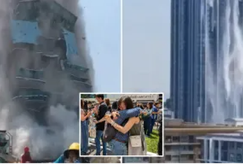 Video e tmerrshme nga Bangkoku, uji i pishinave derdhet nga rrokaqiejt pas tërmetit 7.7 ballë