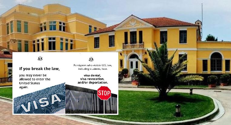SHBA “bindon” kufijtë/ Ambasada amerikane publikon njoftimin e rëndësishëm për vizat: Nuk do të lejohen të hyjnë ata që…