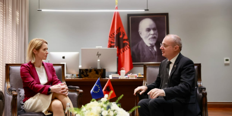 Hasani takim me Kallas: Çojmë në një tjetër nivel bashkëpunimin mes Shqipërisë dhe BE-së