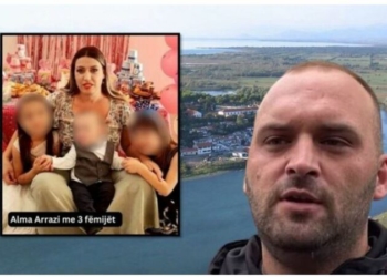 Alma Arrazi u hodh në Bunë bashkë me tre fëmijët prej dhunës së bashkëshortin, Gjykata e Shkodrës dënon me 4 vite burg Erdgys Arrazin