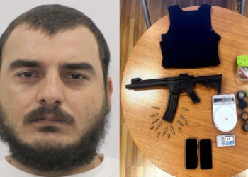 Armë, antiplumb e targa false në banesë, arrestohet 32-vjeçari shqiptar në Greqi