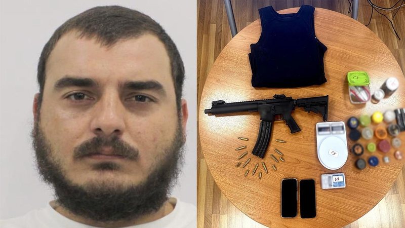 Armë, antiplumb e targa false në banesë, arrestohet 32-vjeçari shqiptar në Greqi