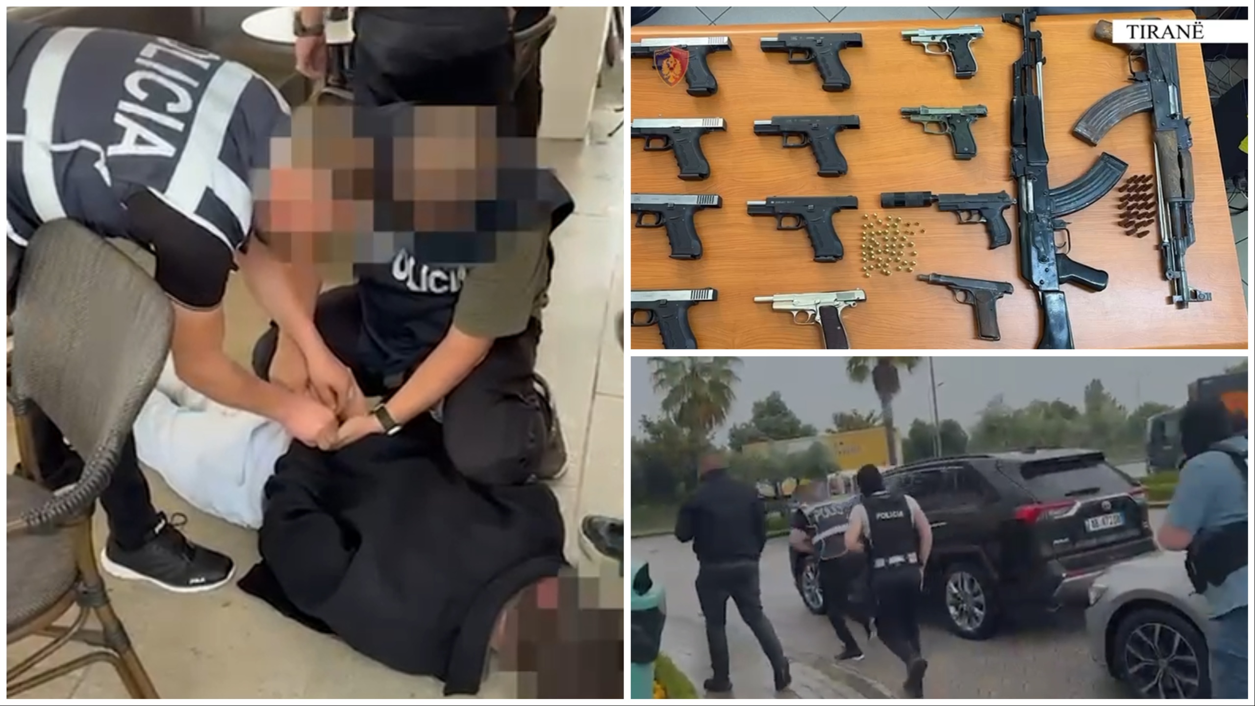 Detaje goditja e grupit kriminal të trafikut të armëve, i shisnin nga 1500 deri në 2500 euro, zbardhen emrat e të arrestuarve