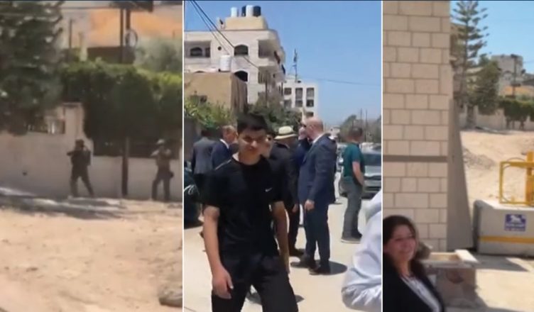 VIDEO/ Ushtria izraelite qëllon diplomatët e huaj! Momenti kur ambasadorët largohen me vrap