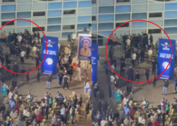 VIDEO / Zbardhet sherri në mitingun e Berishës, djali i Luçiano Boçit përfundon në spital! Demokratët rrahën njëri-tjetrin