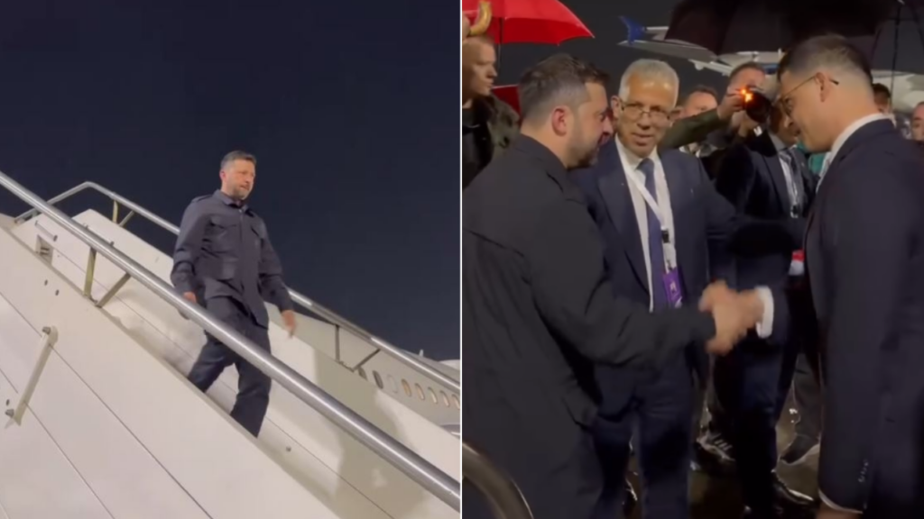 DETAJE / Zelensky mbërrin në Shqipëri, pritet nga ministri i Mbrojtjes, Pirro Vengu