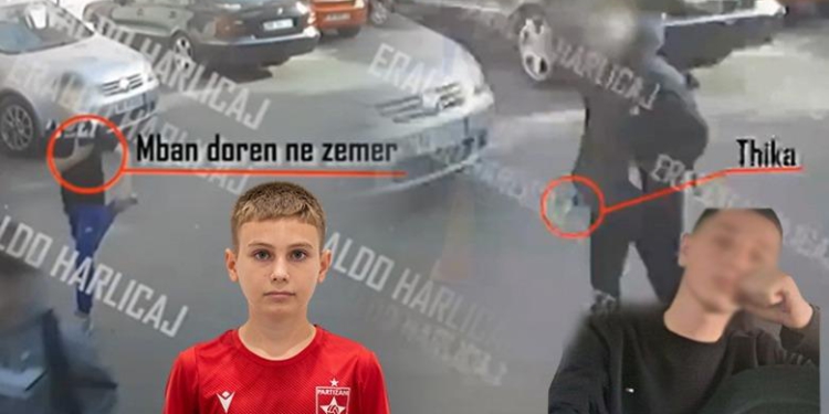 Vrasja e Martin Canit/ Publikohet momenti kur 14-vjeçari qëllohet me thikë, largohet duke vrapuar dhe mban dorën në plagë 