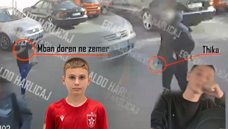 Vrasja e Martin Canit/ Publikohet momenti kur 14-vjeçari qëllohet me thikë, largohet duke vrapuar dhe mban dorën në plagë 