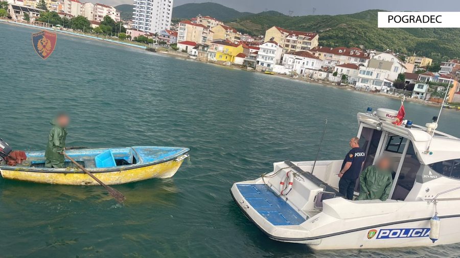 FOTO / Rrezikonin të mbyteshin në liqen, shpëtohen babë e bir në Pogradec