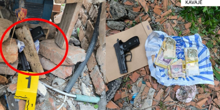 Gjendet e fshehur në mur pistoleta, u përdor gjatë konfliktit të sotëm në fshatin Gosë, arrestohet 56-vjeçari