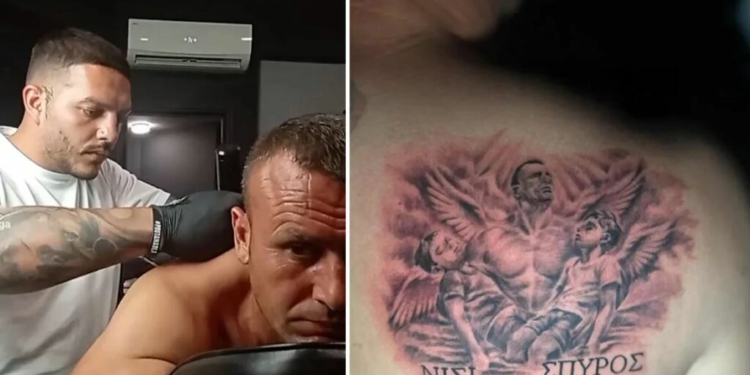 U zhyt në lumë për të shpëtuar dy fëmijët grekë, shqiptari bën tatuazh fytyrat e të miturve të ndjerë