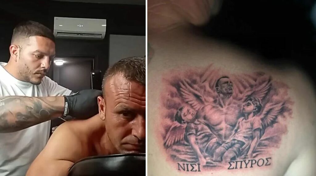 U zhyt në lumë për të shpëtuar dy fëmijët grekë, shqiptari bën tatuazh fytyrat e të miturve të ndjerë