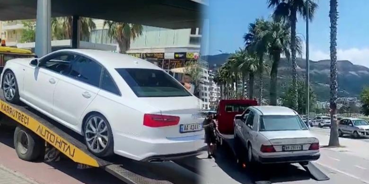 Policia e Vlorës vijon aksionin për parkimet e gabuara, i largon mjetet me karrotrec! Kryepolici Çela paralajmëron edhe ndjekje penale për shkelësit 