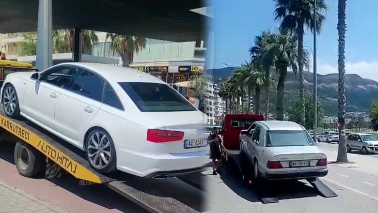 Policia e Vlorës vijon aksionin për parkimet e gabuara, i largon mjetet me karrotrec! Kryepolici Çela paralajmëron edhe ndjekje penale për shkelësit 