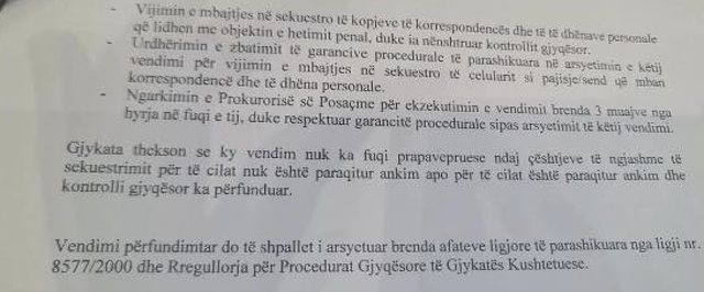 Gjykata Kushtetuese hedh poshtë praktikën arbitrare të SPAK ndaj Onejda Ymeraj