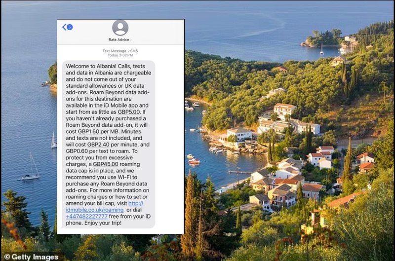 “Mirësevini në Shqipëri”, SMS-ja që u kushtoi qindra paund britanikëve në Korfuz