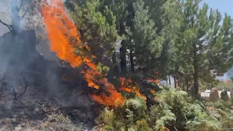 Zjarr në pikën doganore të Goricës, pezullohet kalimi i mjeteve