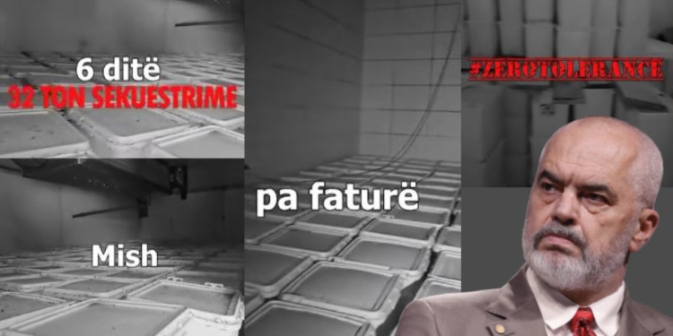 “Në 6 ditë”,Rama publikon pamjet e aksionit: Vijon sekuestrimi i qumështit, bulmetrave dhe mishit pa faturë!