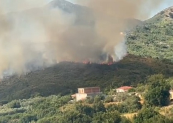 Aktivizohet një vatër e madhe zjarri në Dukat të Ri, flakët i afrohen banesave
