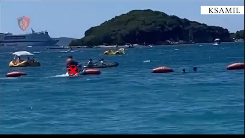 Rrezikoi pushuesit duke lundruar afër plazhit me Jet Ski, gjobitet pronari, bllokohet dhe mjeti 