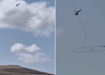 Menduan se po kërkonte një thesar, zbulohet misteri i helikopterit me “unazë gjigante” në Turqi