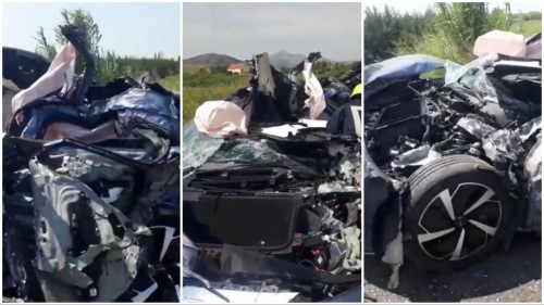 Detaje nga aksidenti me 1 të vdekur dhe 3 të plagosur në Shkodër, kamioni përplasi dy automjete, trupi i viktimës ende në mjet 