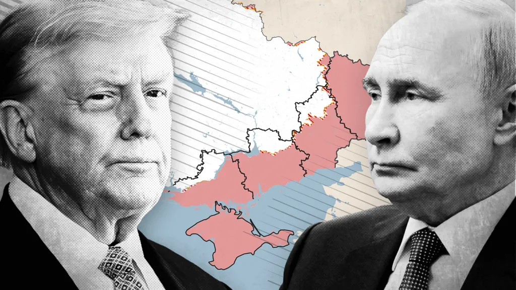 BBC: Territoret ukrainase të shkatërruara nga lufta në “zemër” të takimit Trump-Putin