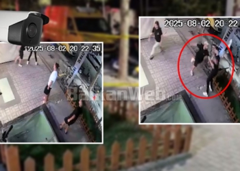 Sherri me thika në Vlorë, kamerat e sigurisë zbulojnë momentin e përplasjes së dhunshme (VIDEO)