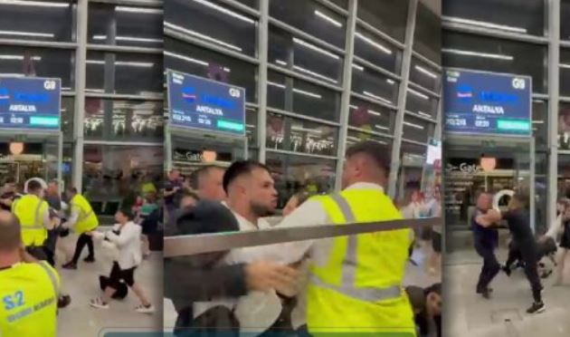 VIDEO / Grushta e shkelma në Rinas, dalin pamjet e sherrit masiv! Ja çfarë ndodhi mes policisë dhe udhëtarëve