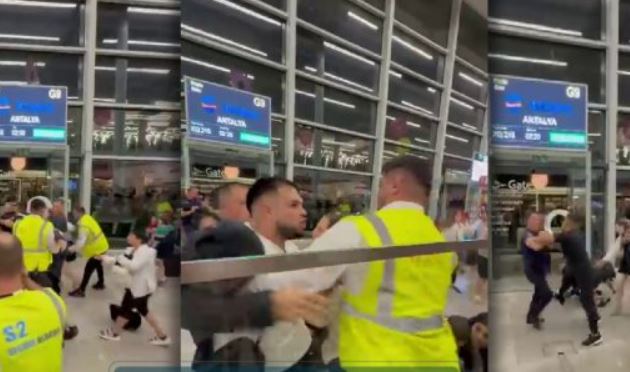 VIDEO / Grushta e shkelma në Rinas, dalin pamjet e sherrit masiv! Ja çfarë ndodhi mes policisë dhe udhëtarëve