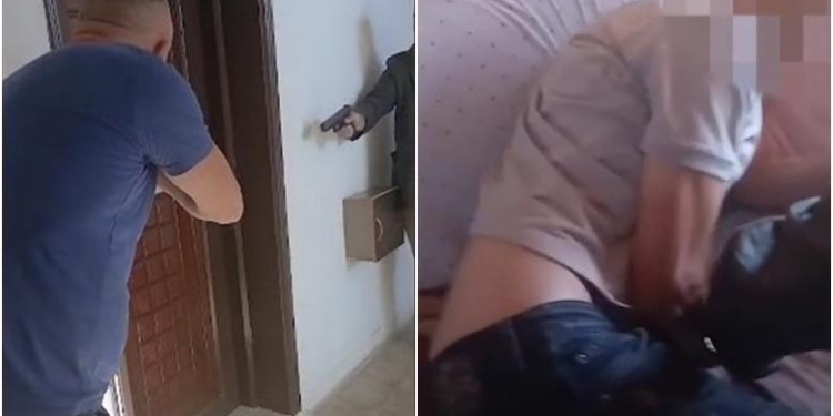 “Mos lëviz, në tokë…”/ Pranga 26 vjeçarit me rrezikshmëri të lartë, kërcënoi me jetë policin (VIDEO)