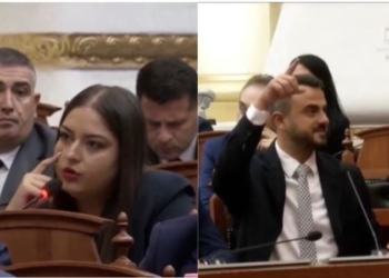 VIDEO/ “Si dole më e votuara në burg”, Sara Mila-Besart Xhaferrit: Ke qenë listëmbyllur ti, e ke marrë falas karrigen 