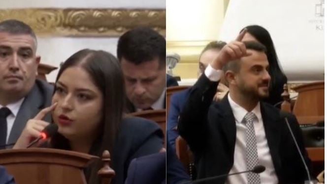 VIDEO/ “Si dole më e votuara në burg”, Sara Mila-Besart Xhaferrit: Ke qenë listëmbyllur ti, e ke marrë falas karrigen 