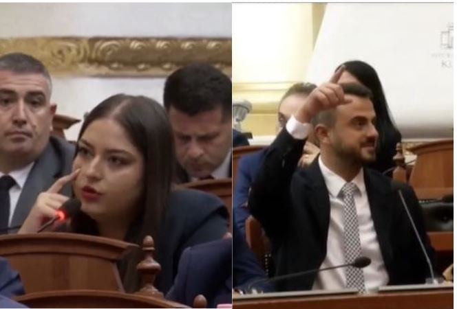 VIDEO/ “Si dole më e votuara në burg”, Sara Mila-Besart Xhaferrit: Ke qenë listëmbyllur ti, e ke marrë falas karrigen 
