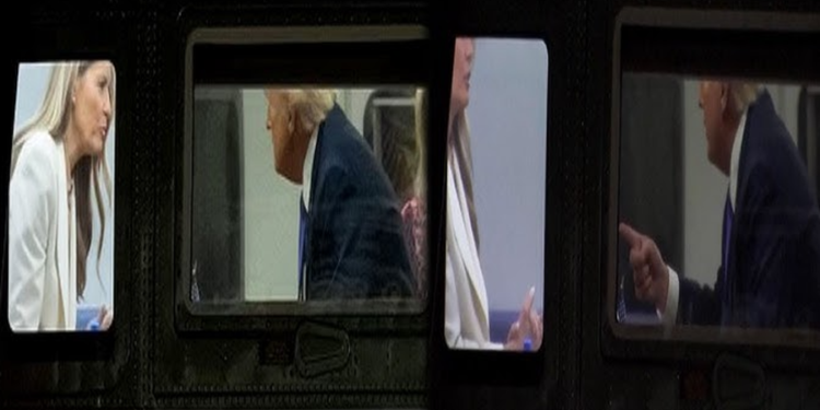 (VIDEO)Momente të tensionuara/ Trump i ngre gishtin Melanias, pamjet nga “Marine One”
