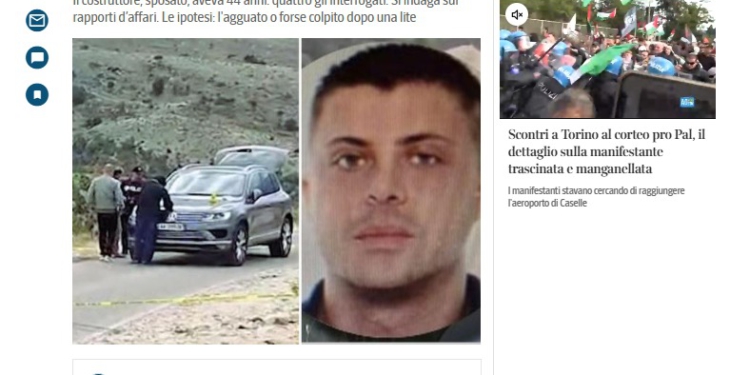Mediat italiane pasqyrojnë lajmin e vrasjes së biznesmenit Edoardo Sarchi: Vrasje aksidentale apo ekzekutim i mirëorganizuar (VIDEO)