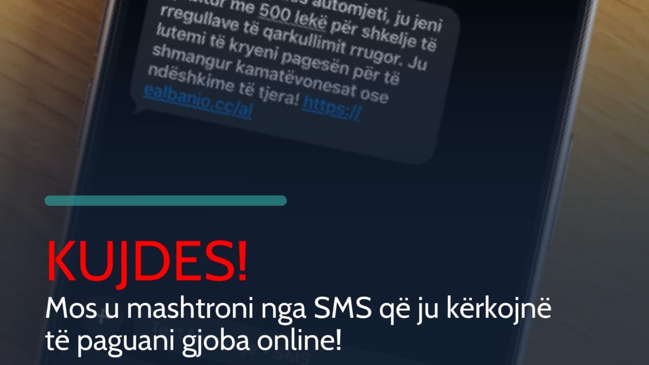 Gjoba të rreme në qarkullim, paralajmërim për mashtrim kibernetik