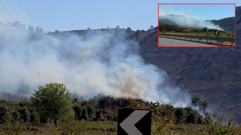 Vatër zjarri në Sarandë, flakët përhapen me shpejtësi për shkak të erës