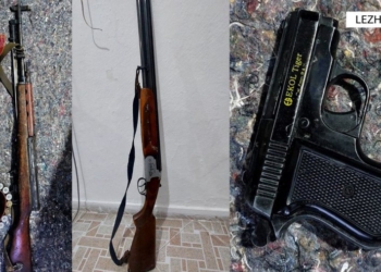 Pistoletë, karabinë dhe çifte, “Befasi” arreston një person në Lezhë