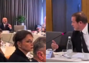 “Jemi me Venecian këtu! Nuk është normale kjo…”, Gjin Gjoni “përplaset” me Ulsi Manjën