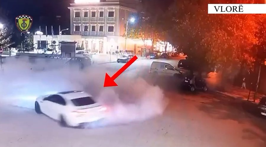 Drift me “BMW” në mes të Vlorës, policia i heq patentën dhe i sekuestron automjetin 22-vjeçarit (VIDEO)  