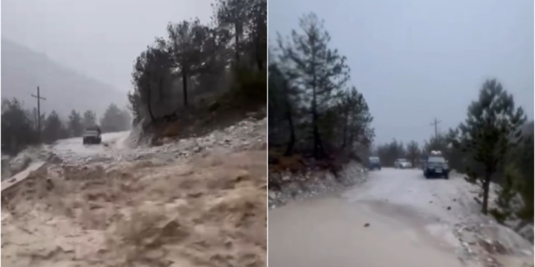 VIDEO- Reshjet e shiut në Shkodër! Shembet masivi me inerte, bllokohen pesë makina dhe 9 persona