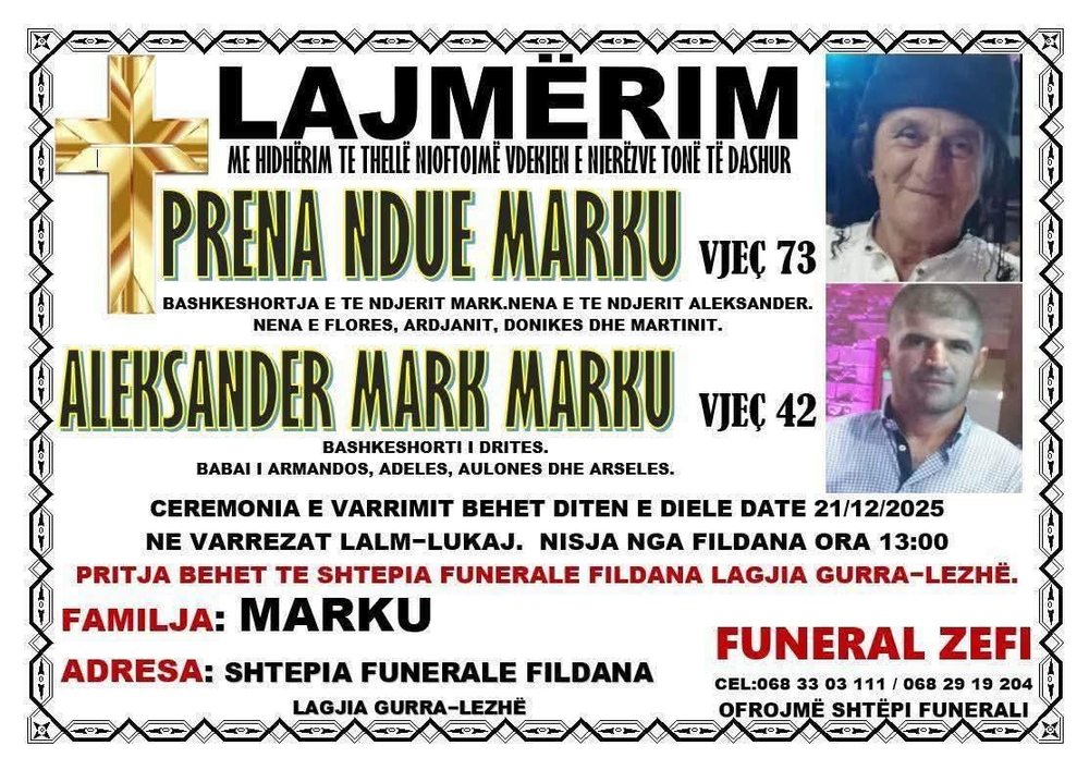 Tragjedi në Lezhë, nëna i jep fund jetës pas vdekjes së djalit