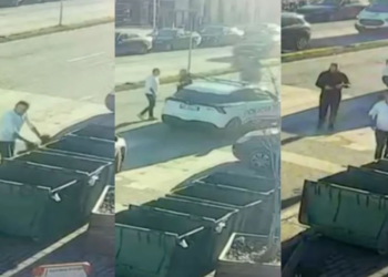 Hodhi qeset e mbeturinave jashtë koshit, e pëson qytetari në Shkodër. Momenti kur policia e kthen t’i marrë mbrapsht