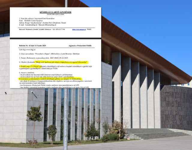 FAKSIMILE / Dyshime të forta mbi prokurimet e KLGJ, e njëjta kompani fitoi dy herë radhazi…
