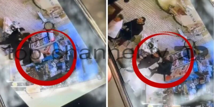 (VIDEO) Plagosja e personazhit të njohur në TikTok/ Autori i drejtoi armën në lokal, ai tentoi të fshihej pas trupit të shokut, më pas te banaku