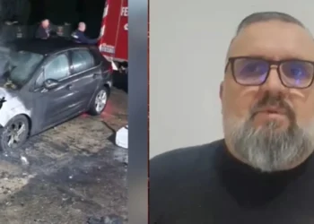 Makina e bashkëshortes u përfshi nga flakët, ish-drejtori i burgut të Reçit: Fëmijët e mi e panë skenën