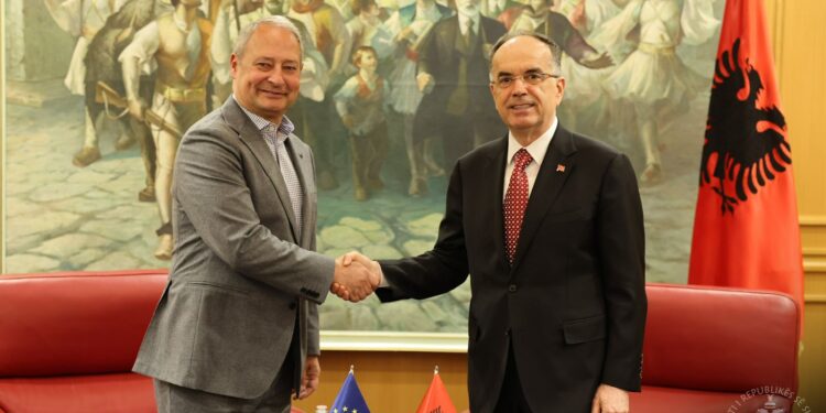 Presidenti Begaj pret në takim raportuesin për Shqipërinë në Parlamentin Evropian