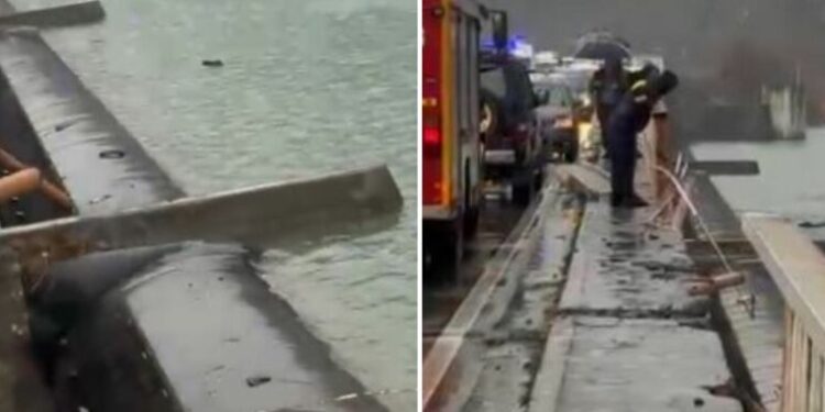 Shkodër/ Makina ra në lumë nga ura e Spatharit – Shpëtojnë mrekullisht 3 personat që ndodheshin në mjet