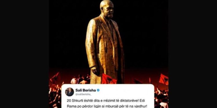 “20 shkurti, dita e rrëzimit të diktatorëve” Berisha dhe Noka: Të gjithë në shesh në orën 18:00